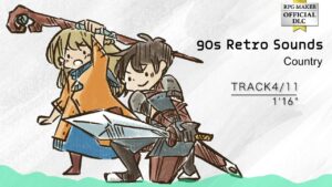 RPGツクールMZ/MV向け公式DLC『90sレトロサウンド カントリー』試聴用PV