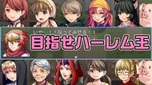 主人公がハーレム王を目指す神ゲーRPG【目指せ！モテモテハーレムRPG】前編